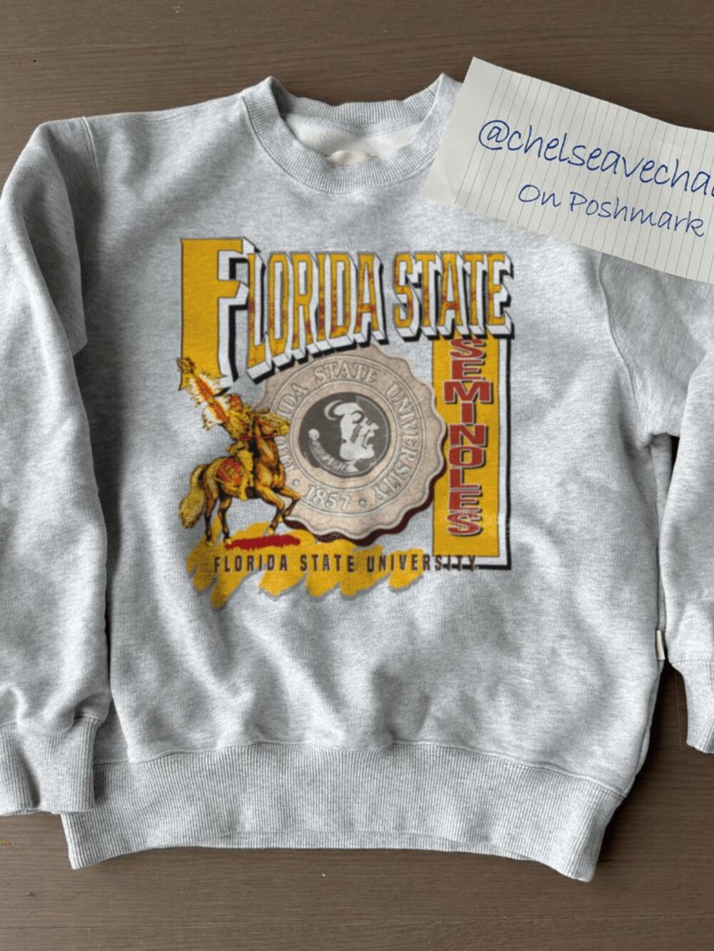 Vintage University of Florida State Seminoles Sweatshirt Florida State Shirt Tee